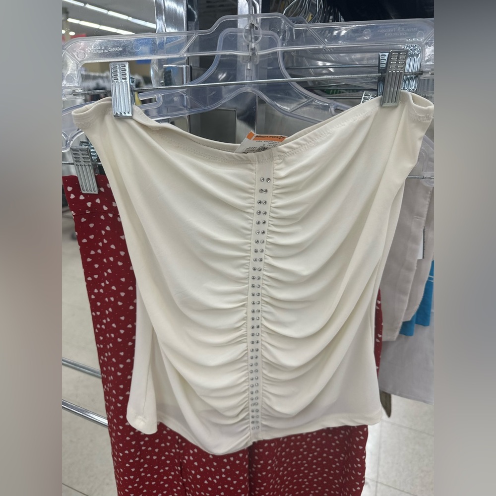Sparkly sheer vintage tube top